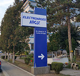 structura rigida, fete alucobond, simplu casetat, iluminare LED-uri